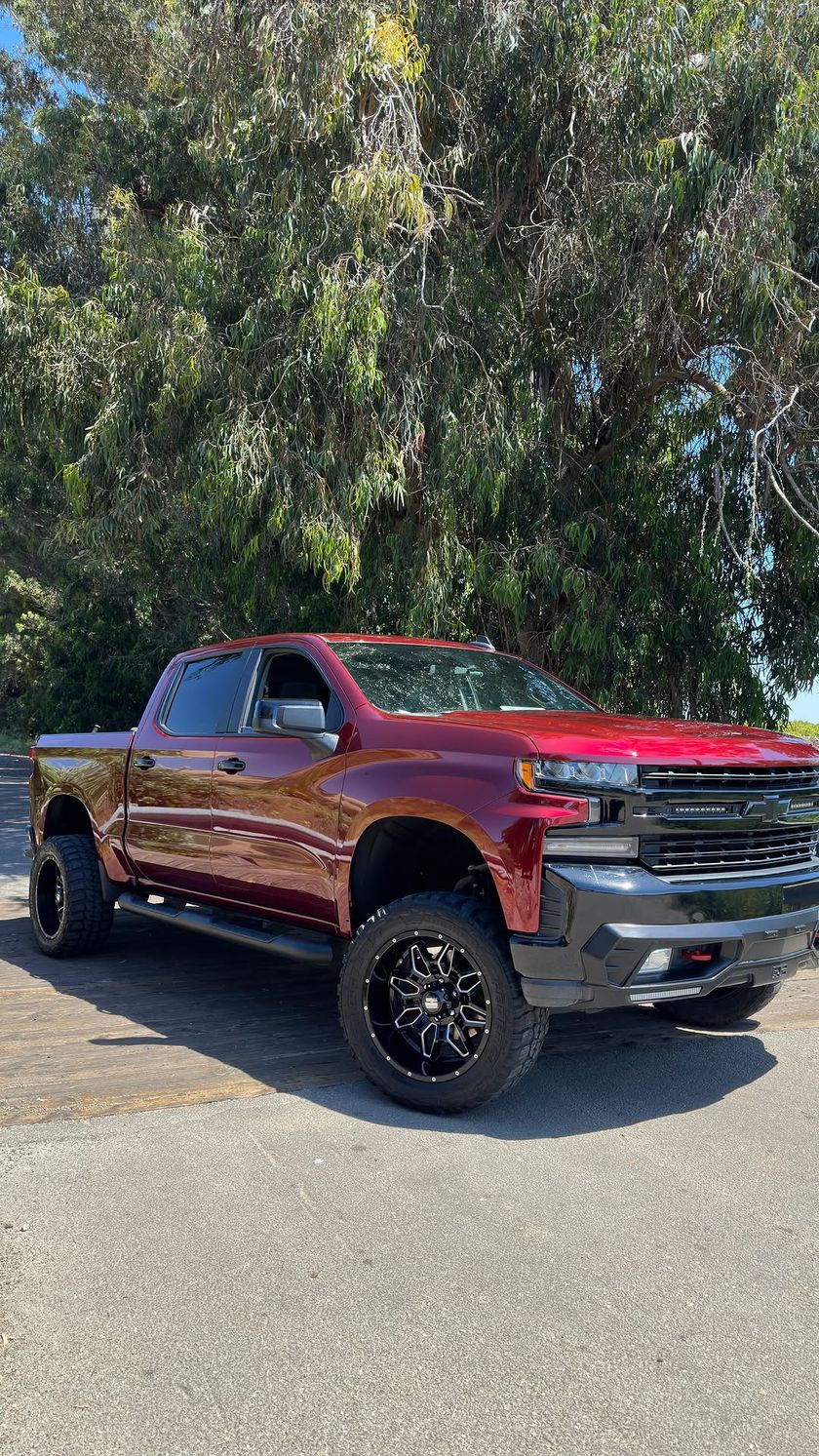 2019 Chevrolet Silverado Z71 — Essmo Dragon Blood + gloss black accents by Sheer Auto Styling, Santa Maria