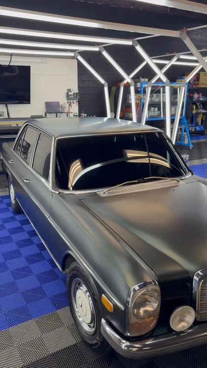 1975 Mercedes-Benz — KPMF Matte Platinum Dark Sage by Sheer Auto Styling, Santa Maria