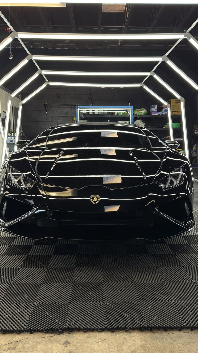 2021 Lamborghini Huracán EVO — Back to factory metallic black by Sheer Auto Styling, Santa Maria